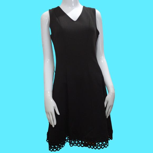 NEW DONNA RICCO Fit & Flare Little Black Dress SIZE 6 - Picture 1 of 6